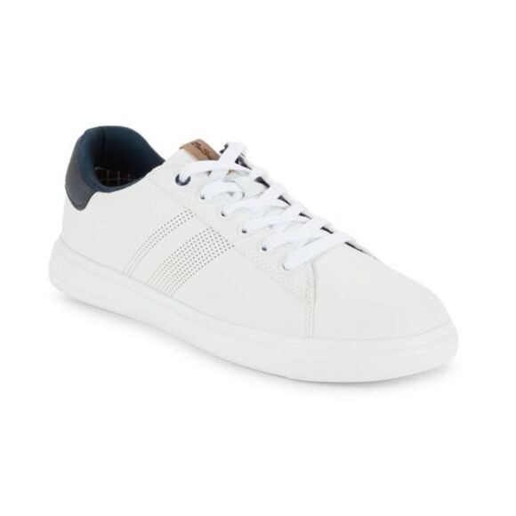 NEW BEN SHERMAN Hardie Low Top white grey size 9 men’s - Picture 1 of 10